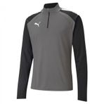 PUMA Erkek Teamliga 14 Zip Top Kazak,Dumanlı İnci Puma Beyaz,XL