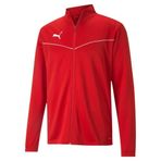 PUMA Erkek Teamrise Eğitim Poli Ceket,Rot / Weiß,L