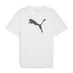 PUMA Erkek Teamrise Logo Jersey Cotton T-Shirt