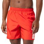 PUMA Erkek Yüzme Erkek Orta Şort Mayo, Kırmızı, S