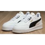 Puma Erkekler İçin Shuffle Downtown 402596 Beyaz-Siyah Spor Ayakkabı Düz Taban ve Şık Tasarım