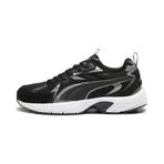 PUMA Erkek/Üniseks Milenio Tech Süet-PUMA Siyah-Puma Yaşlı Gümüş-Soğuk Koyu Gri Düşük Bot 41