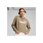 Puma Ess Cropped Logo Kadın Bej Kapüşonlu Sweatshirt 58686967