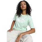 Puma Ess Cropped Logo Kadın Tişört 58686688 58686688004 - XS - Yeşil