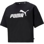 Puma Ess Cropped Logo Tee Kadın T-shirt - Siyah