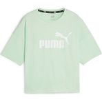 Puma Ess Cropped Logo Tee Mint Kadın Kısa Kol T-Shirt - XL - Yeşil