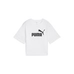 Puma Ess Cropped No. 1 Logo Kadın Beyaz Günlük Stil T-Shirt 68497202