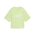 PUMA ESS Cropped No. 1 Logo Tee Kadın T-shirt, Apple Spritz, L