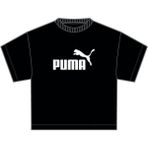 Puma ESS Cropped No.1 Logo Tee Siyah Kadın Kısa Kol T-Shirt - XS