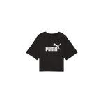 Puma Ess Cropped No.1 Logo Tee Siyah Kadın Kısa Kol T-shirt