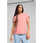 Puma ESS Elevated RIB Tee Kısa Kollu Pembe Kadın T-shirt