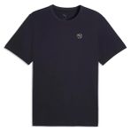 PUMA ESS ELEVATED Tee TK M Erkek T-shirt, New Navy, M