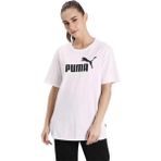 PUMA ESS Logo Boyfriend Tee 586868-02 KADIN Beyaz Tişört - XS