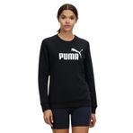 Puma Ess Logo Kadın Siyah Sweatshirt 58678601