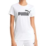 Puma ESS Logo Tee Beyaz Kadın Kısa Kol T-Shirt - XS - Beyaz - Beyaz
