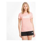 Puma Ess Logo Tee Kadın T-Shirt - XS - Somon