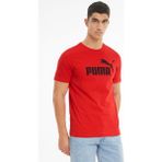 Puma ESS Logo Tee Kırmızı Erkek Kısa Kol T-Shirt - 2XL - Kırmızı - Beyaz