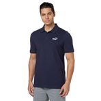 PUMA ESS No. 1 Logo Pique Polo Erkek/Unisex Tişört, New Navy, M