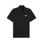 PUMA ESS No. 1 Logo Pique Polo Erkek/Unisex Tişört, PUMA Black, L