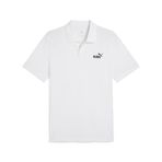 PUMA ESS No. 1 Logo Pique Polo Erkek/Unisex Tişört, PUMA White, S