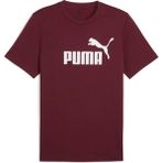 Puma Ess No. 1 Logo Tee Erkek Yetişkin T-Shirt - Bordo