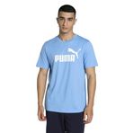 PUMA ESS No. 1 Logo Tee Erkek/Unisex Tişört, Team Light Blue, XS