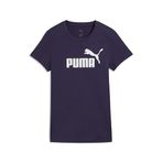 PUMA ESS No. 1 Logo Tee Kadın T-shirt, Deep Plum, M