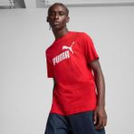 Puma ESS No. 1 Logo Tee Kırmızı Erkek Kısa Kol T-Shirt - XL