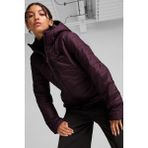 Puma Ess Padded Kadın Mont XS Midi Kesim Kalıbı Mor Renkli Düz Desenli