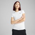 Puma Ess Poly Tee Beyaz Kadın T-Shirt 682376-02 - 2XL