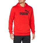 Puma Essentials Big Logo Hoodie Men Unisex Yetişkin Kapüşonlu Sweatshirt, High Risk Red, M