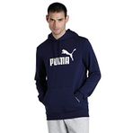 Puma Essentials Big Logo Hoodie Men Unisex Yetişkin Kapüşonlu Sweatshirt, Peacoat, XL