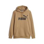 Puma Essentials Big Logo Hoodie Men Unisex Yetişkin Kapüşonlu Sweatshirt, Toasted, S