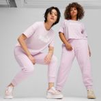 Puma Essentials Cropped Logo Kadın Pembe T-Shirt.60 - 60-Pembe - 2XS