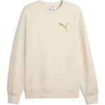 Puma Essentıals Elevated Cat Logo Erkek Geniş Kesim Sweatshırt - 2XL - Alpine Snow