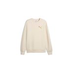 Puma Essentials Elevated Cat Logo Erkek Geniş Kesim Sweatshirt, Alpine Snow, M Beden