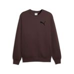 Puma Essentials Elevated Cat Logo Erkek Geniş Kesim Sweatshirt, Chocolate Brown, XL