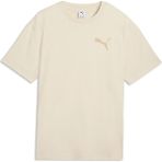 Puma Essentıals Elevated Cat Logo Erkek Geniş Kesim Tişört - Alpine Snow