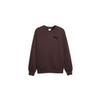 Puma Essentials Elevated Cat Logo Erkek Kapüşonsuz Sweatshirt, Chocolate Brown, S Beden