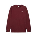 PUMA ESSENTIALS Elevated Erkek Geniş Kesim SWEATSHIRT, Ruby Shimmer, L