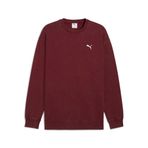 PUMA ESSENTIALS Elevated Erkek Geniş Kesim SWEATSHIRT, Ruby Shimmer, S