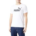 Puma Essentials Logo Beyaz Erkek Kısa Kollu T-Shirt