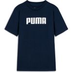 Puma Essentıals Logo Genç Tişört Erkek için Rahat Kesim ve Nefes Alabilir Kumaş Özellikleriyle - Siyah