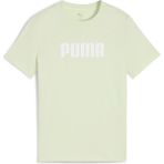 Puma Essentıals Logo Genç Tişört Kadınlar İçin Yeşil Renk Normal Kesim 7-8 Yaş Geri Dönüştürülmüş Pamuk - 7 - 8 Yaş