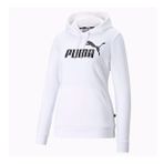 Puma Essentials Logo Kadın Kapüşonlu Beyaz Sweatshirt