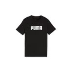 Puma Essentials Logo Kız Çocuk Siyah Tişört