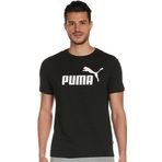 Puma Essentials Logo Siyah Erkek Kısa Kollu T-Shirt