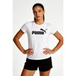 Puma Essentials No.1 Logo Kadın Spor Tişört - Beyaz
