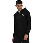 Puma Essentials Small Logo Fermuarlı Kapüşonlu Sweatshirt Siyah L