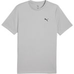 Puma Essentials Small Logo Poly Erkek Gri Yuvarlak Yaka Tişört
